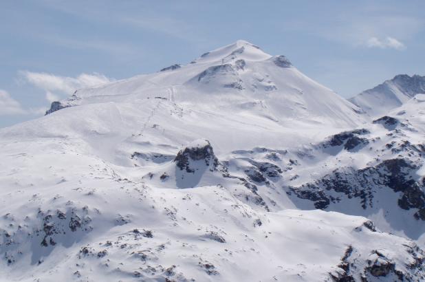 Vista de la Grand Motte, Tignes.