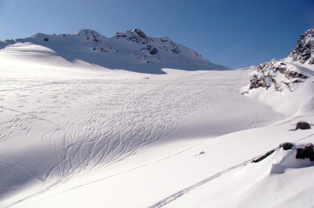 Heliesqui en la zona de Mont-Fort, Verbier.