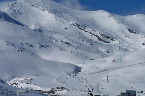 Aspecto invernal de la estación Cántabra de Alto Campoo