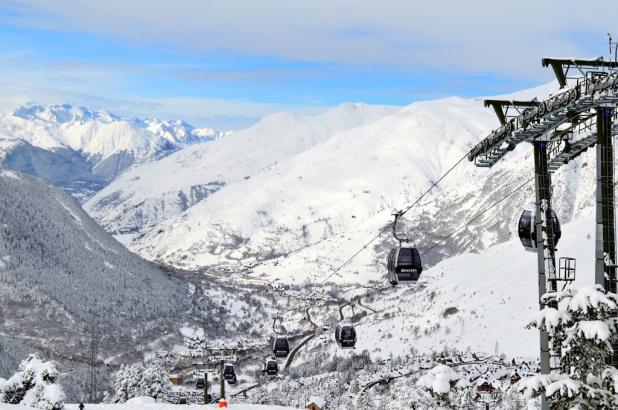 Fabuloso aspecto de Baqueira después de las nevadas de finales de enero principios febrero 2015