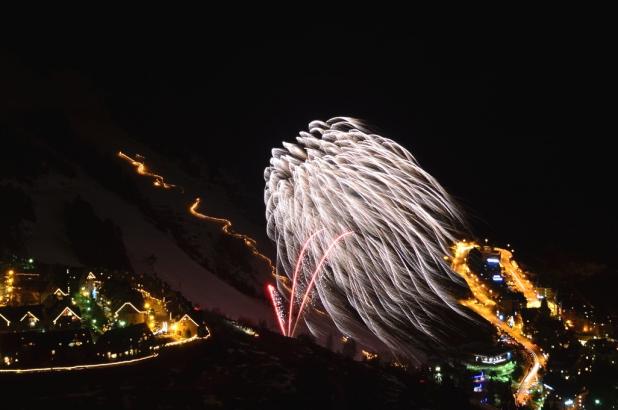 Fuegos artificiales en Baqueira Beret