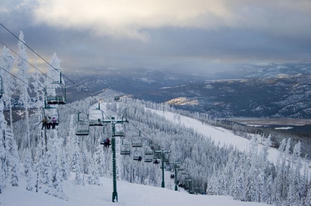 Nieve en abundancia en Blacktail Mountain