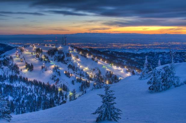 Esquí nocturno en Bogus Basin