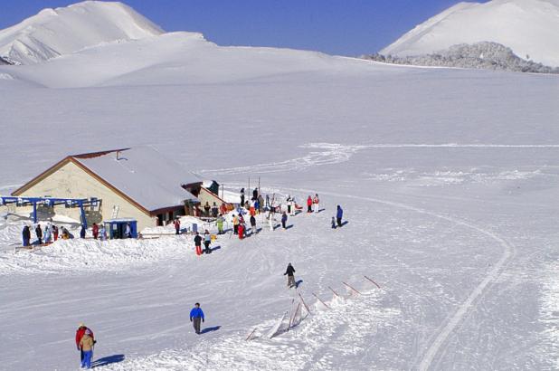 Paisaje nevado en Campo Catino