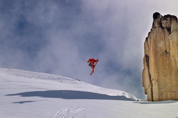 Freeski en Catedral, rider tomás Blanc. Fuente tus-placas