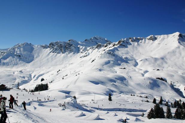 Bonito paisaje en Champoussin