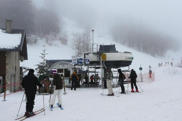 Imagen de la salida telesilla en la estación de Col de Rousset