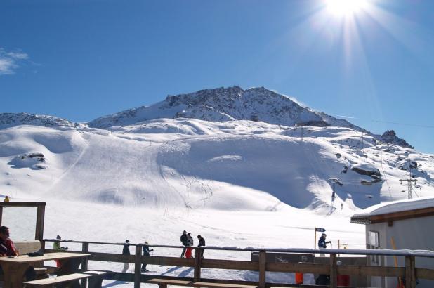 Día soleado en Corvatsch