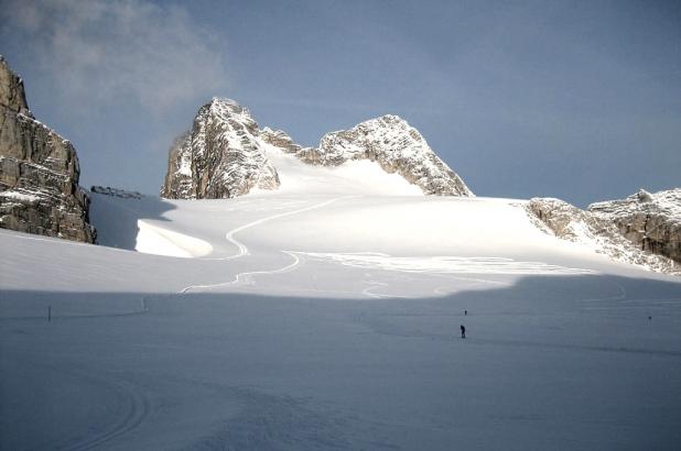 Vista del glaciar de Dachstein