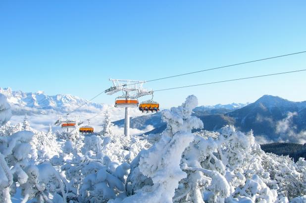 Flachau en pleno invierno