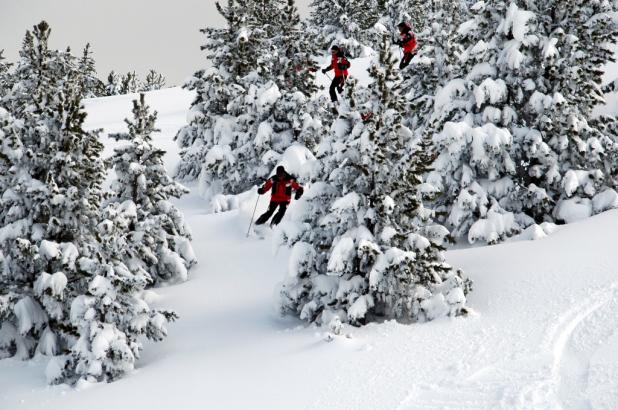 Día de freeride en Port del Compte, estación de esquí del Pirineo Catalán