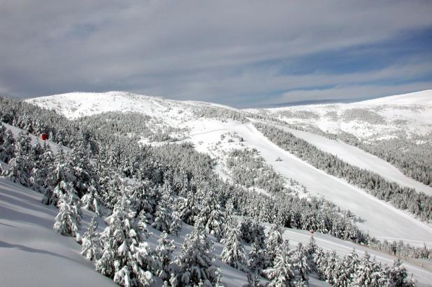 Panorama nevado en la Estación de esquí de Port del Compte