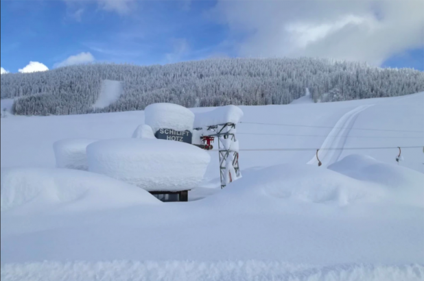 Nieve abundante en Hotz