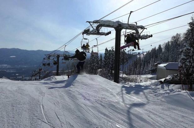 En el snowpark de Iox Arosa