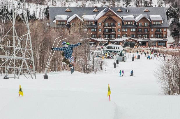 Saltando en Jay Peak