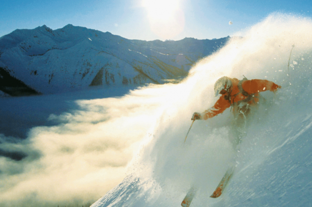 Powderday en Kicking Horse