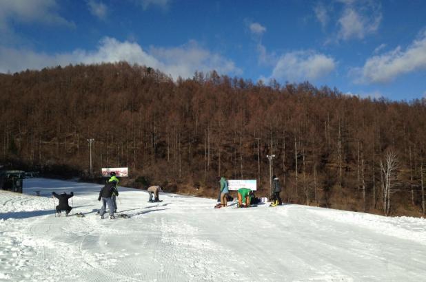 Esquiando en Koumi Riekkusu Ski Valley