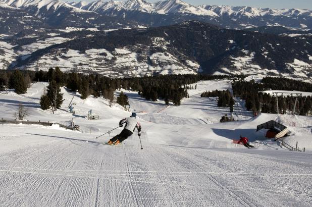 Vista de las amplias pistas de kreischberg/Murau en Estiria