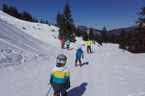 Esquiando en Krinnenalpe