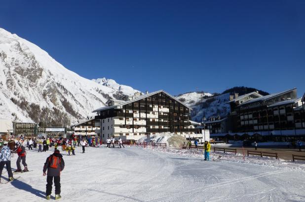 Esquiando en La Thuile