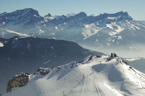 Estación suiza de Leysin