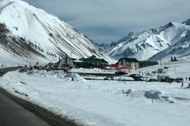 Imagen de la estación mendozina de Los Penitentes