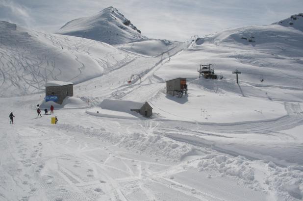 Paisaje nevado en Macugnaga