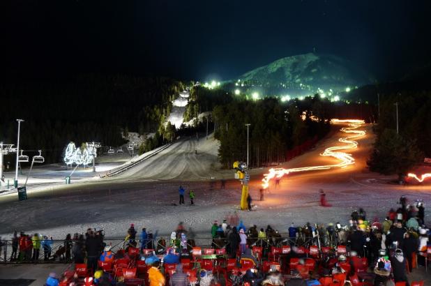 Masella en el día de la inauguración del esquí nocturno