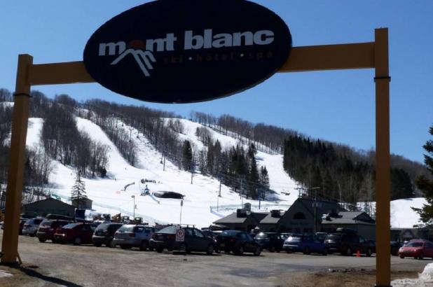 Entrando en la estación de Mont Blanc