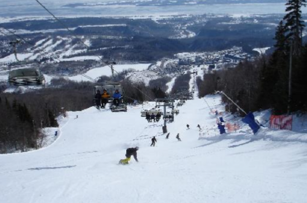 En pistas de Mont-Sainte-Anne