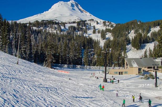 Esquiando en Mt. Hood Meadows