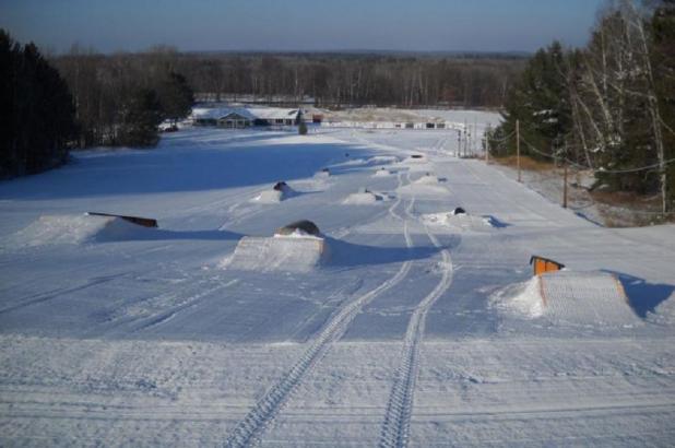 Snowpark en Mount Ski Gull