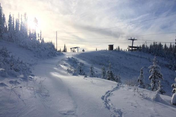 Nieve abundante en Mount Timothy