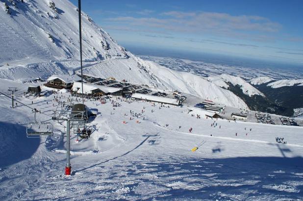 Aspecto del Mount Hutt en Nueva Zelanda