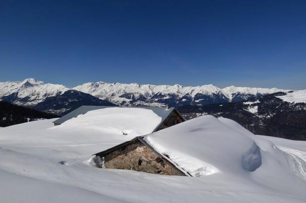 Paisaje nevado en Notre Dame du Pré