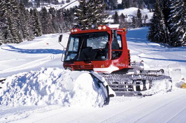 Trabajando la nieve en Oberegg