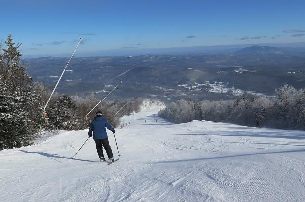 Esquiando en Okemo