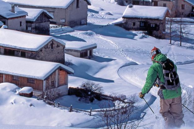 peisey Vallandry en Paradiski, camino de Les Lanches