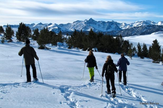 Baqueira Beret, con raquetas por Beret