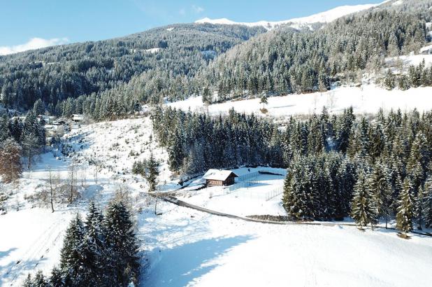 Paisaje nevado en Raunigwiese