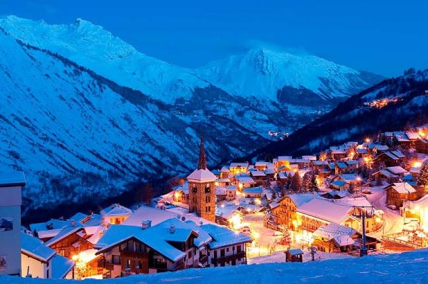 Imagen del bonito pueblo de Saint Martin de Belleville 