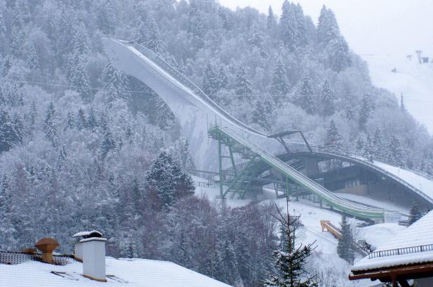 Trampolín de saltos en Garmisch-Partenkirchen