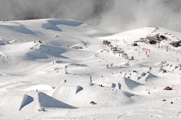 Imagen del Snowpark Sulayr en Sierra Nevada