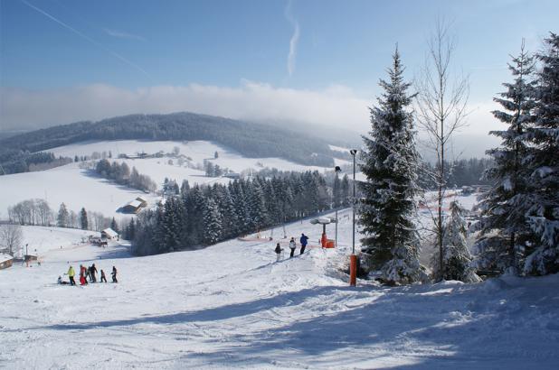 Paisaje nevado en St. Jakob im Walde