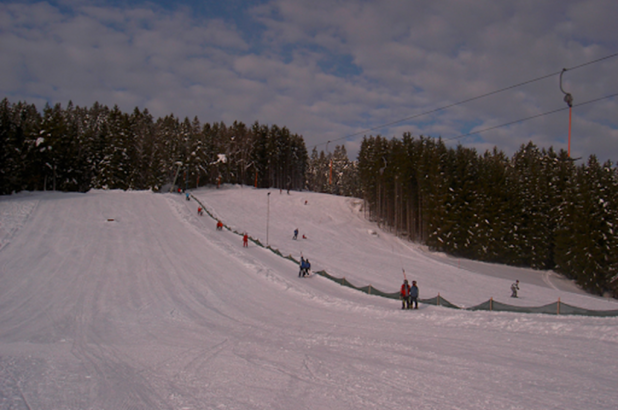 Esquiando en Stoaninger Alm