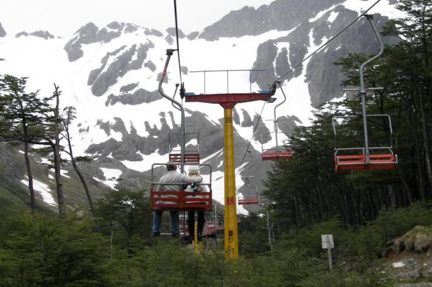 Imagen del Aerosilla del Glaciar Martial, foto Miguel Otero