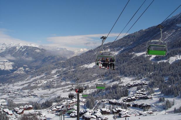 Uno de los telesillas de Valmorel