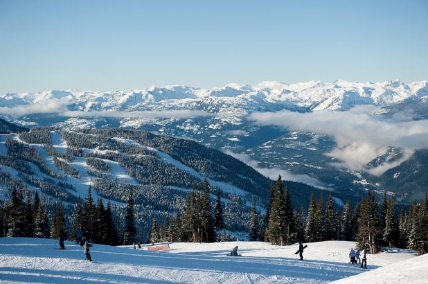 Panorámica de la estación de Whistler Blackcomb