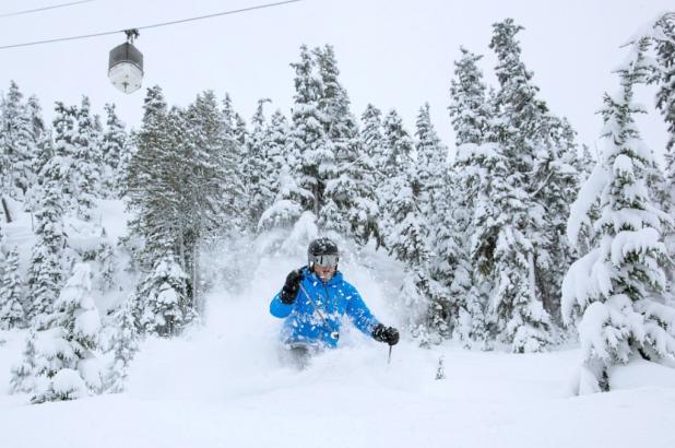 Imagen de la nevada en Whistler ne diciembre del 2012, 327 cm acumulados