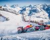 Un Red Bull de F1 a todo gas por la nieve de Kitzbühel